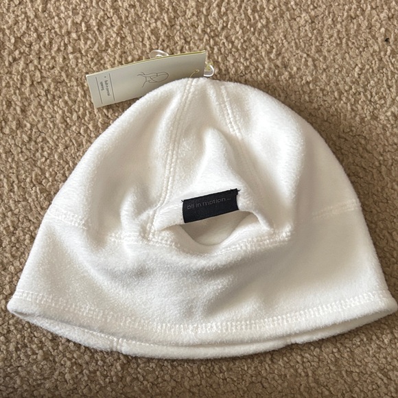 NWOT Beanie Bundle C.C Red Knit, Brown Alpine Design, & White All in Motion - Picture 10 of 13